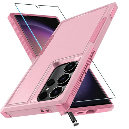 For Samsung Galaxy S25 Ultra S24 S23 FE Case Shockproof Phone Cover+Glass Screen