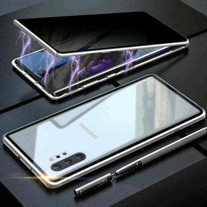 For Samsung Galaxy S25 Ultra S24+ S23 S22 S21 360�� Anti-Spy Magnetic Glass 