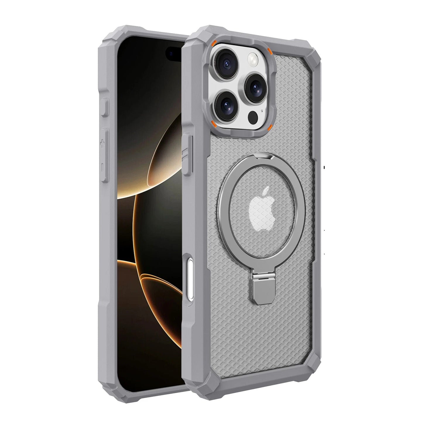 Mag Safe Case for iPhone 17 16 Pro Max 15 14 13 12 11 Shockproof Ring Stand