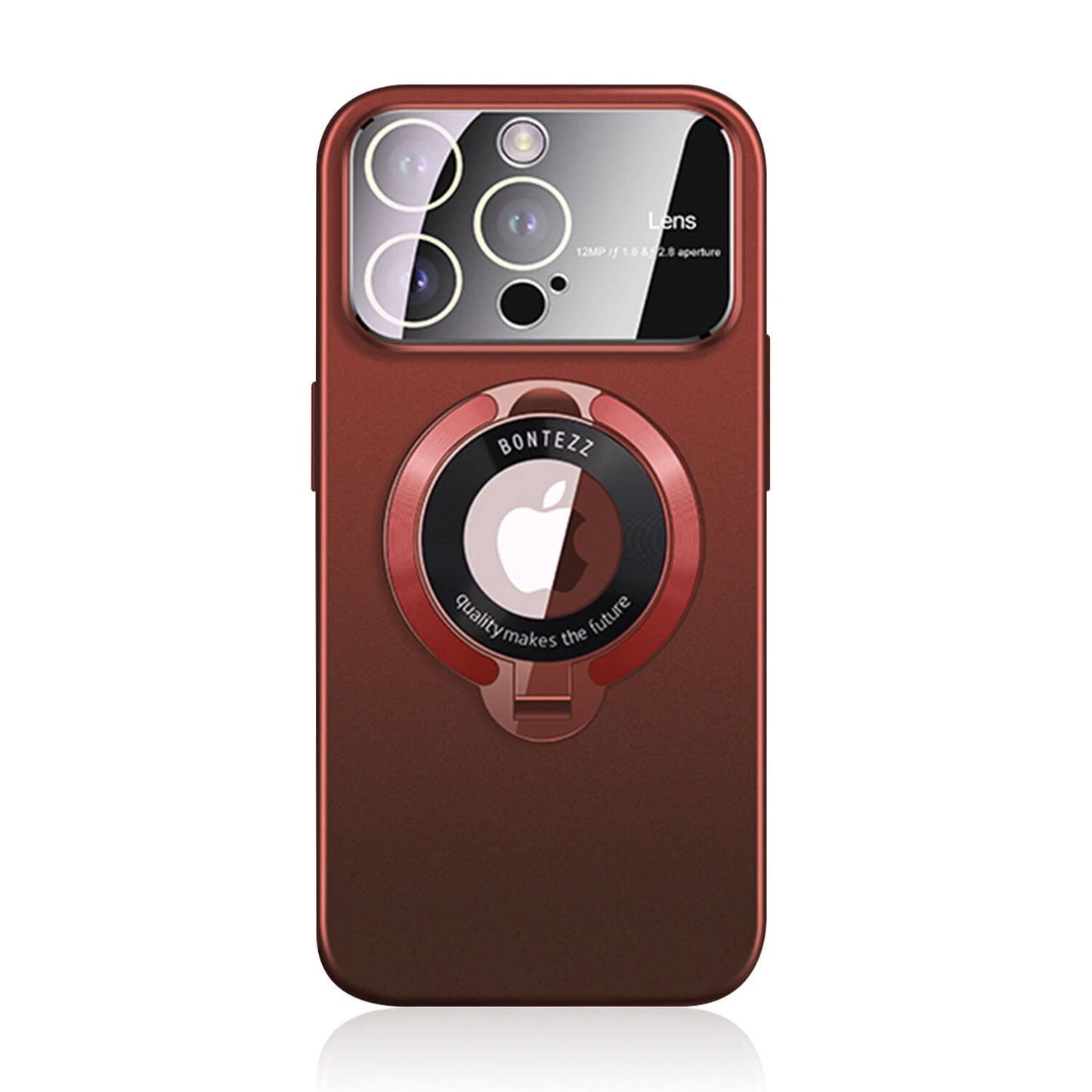 For iPhone 17 Pro Max 16 15 14 13 12 MagSafe Magnetic Lens Shockproof Stand Case