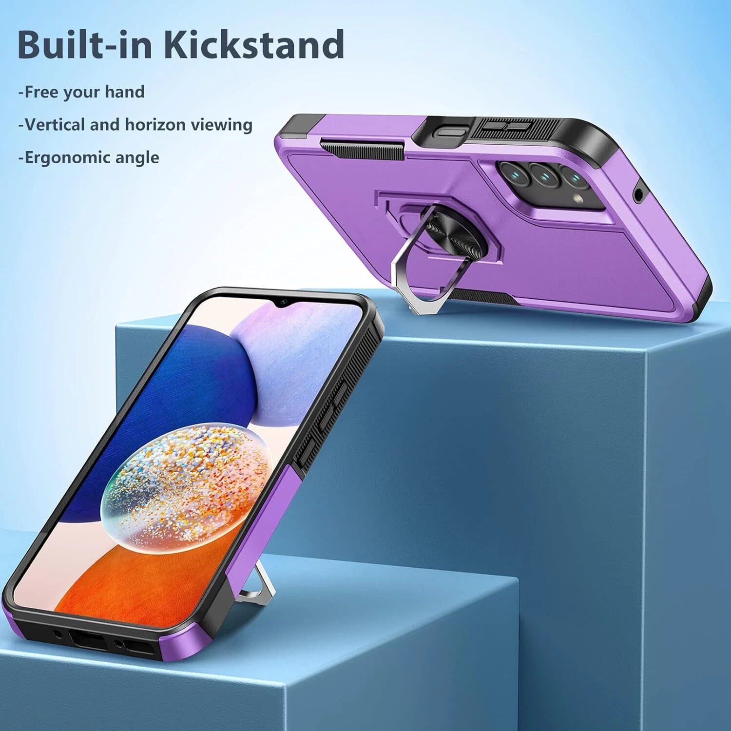 For Samsung Galaxy S25 Ultra Case S25/S24/S23/FE/ Phone Cover + Tempered Glass