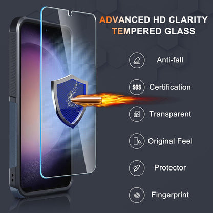 For Samsung Galaxy S25 Ultra Case S25/S24/S23/FE/ Phone Cover + Tempered Glass