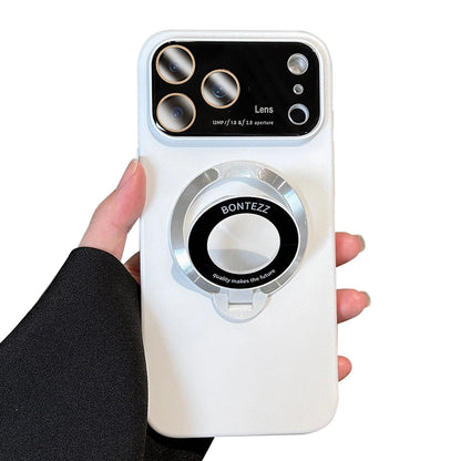 For iPhone 17 Pro Max 16 15 14 13 12 MagSafe Magnetic Lens Shockproof Stand Case