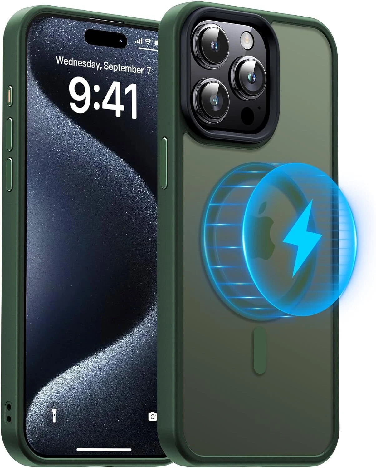 For iPhone 17 16 15 14 13 12 Pro Max Air Frosted Case Mag Safe Shockproof Cover