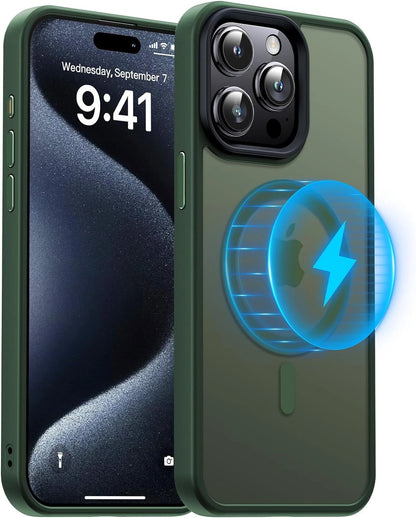 For iPhone 17 16 15 14 13 12 Pro Max Air Frosted Case Mag Safe Shockproof Cover