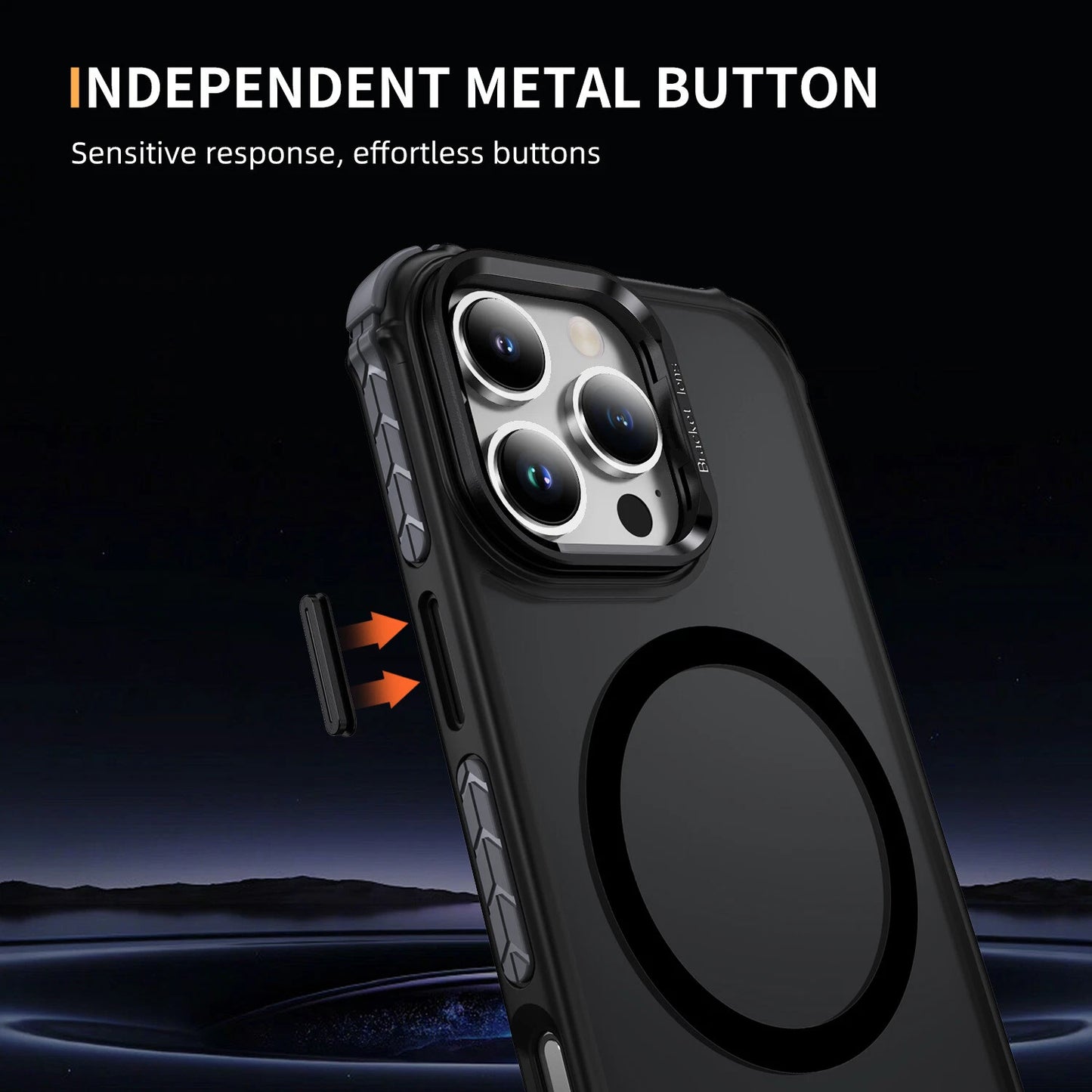 Shockproof Camera Stand Mag Safe Case For iPhone 17 16 15 14 Plus 13 12 Pro Max