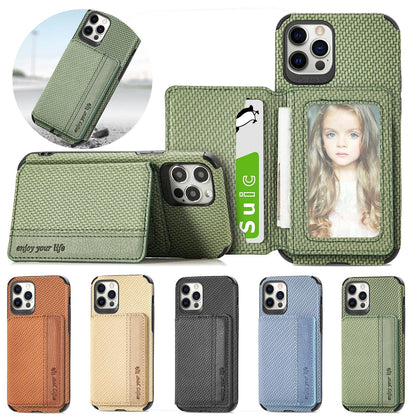 Magnetic Flip Wallet Card Holder Case For iPhone 14 15 16 17 Pro Max 13 12 11 7