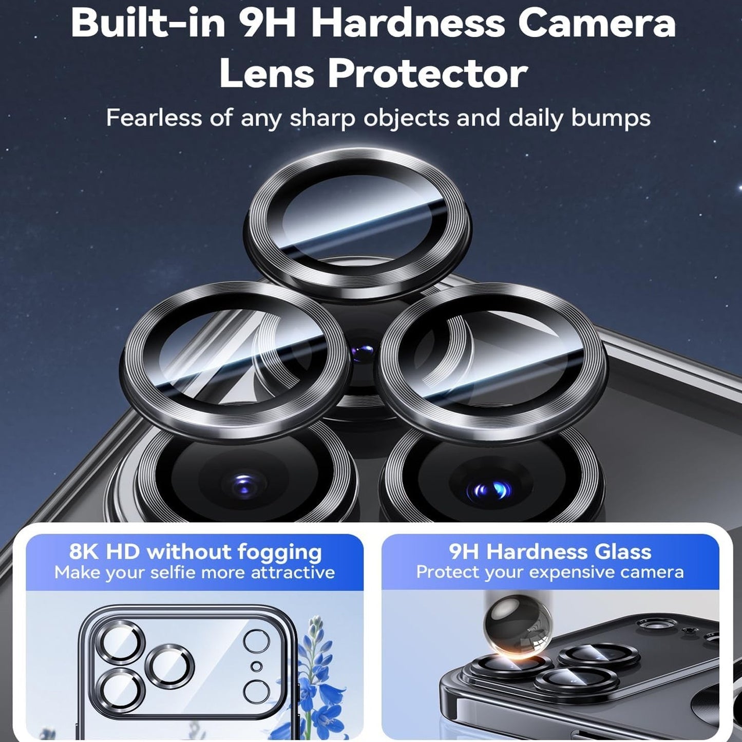 For For iPhone 17 Pro Max 17 Air 16 Case Shockproof Phone Cover + Tempered Glass