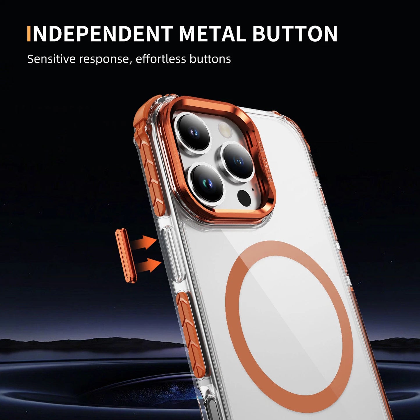 Shockproof Camera Stand Mag Safe Case For iPhone 17 16 15 14 Plus 13 12 Pro Max