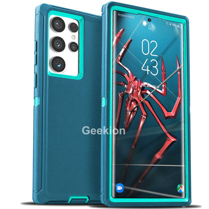Heavy Duty Shockproof Case For Samsung Galaxy S25 S24 S23 S22 S21 + Ultra Cover