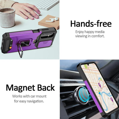 For Samsung Galaxy A16 5G A14 A54 A03S A35 Case Phone Cover + Tempered Glass