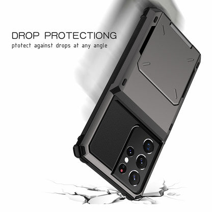 For Samsung Galaxy S25 Ultra S24 S23 S22 S21 Plus Wallet Credit Card Holder Case