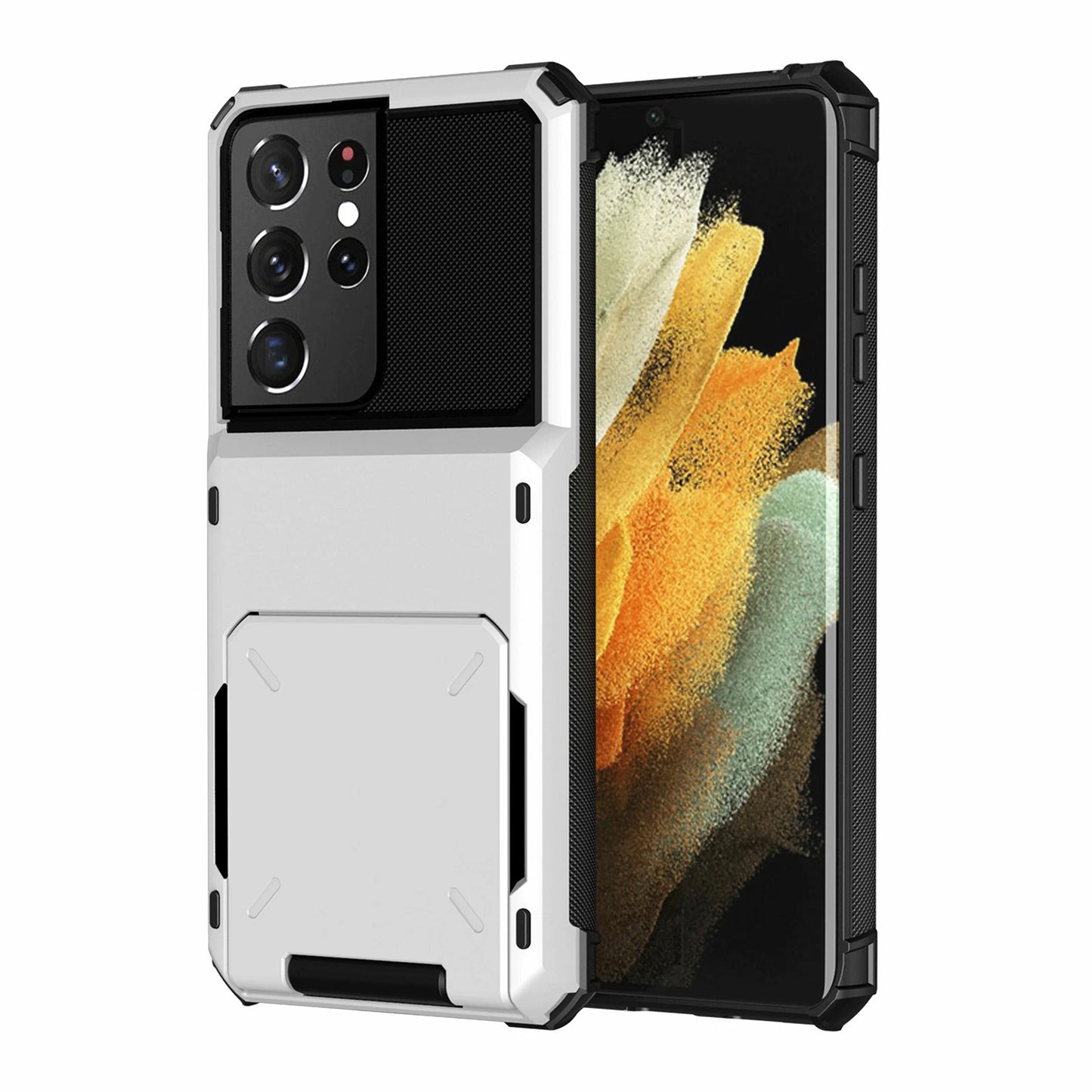 For Samsung Galaxy S25 Ultra S24 S23 S22 S21 Plus Wallet Credit Card Holder Case