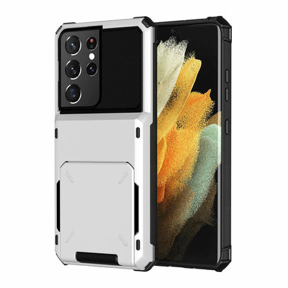 For Samsung Galaxy S25 Ultra S24 S23 S22 S21 Plus Wallet Credit Card Holder Case