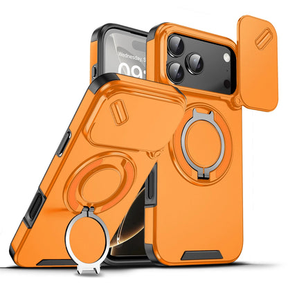 For iPhone 17 16 Pro Max 15 14 13 12 11 Rugged Magnetic Case w Ring Camera Cover