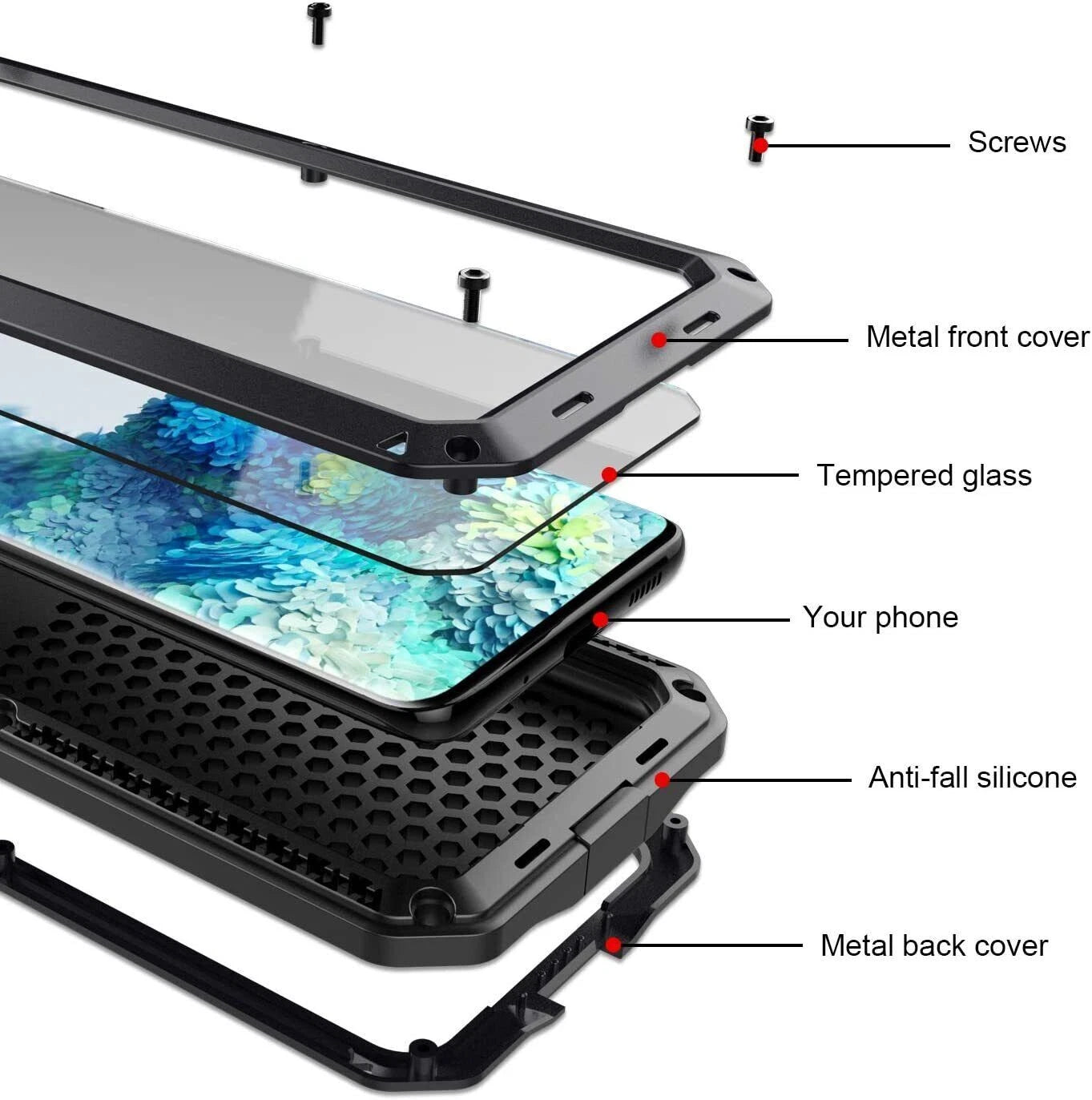 METAL ALUMINIUM CASE COVER FOR SAMSUNG GALAXY S25 S24 S23 S22 S21 Ultra S20 Plus