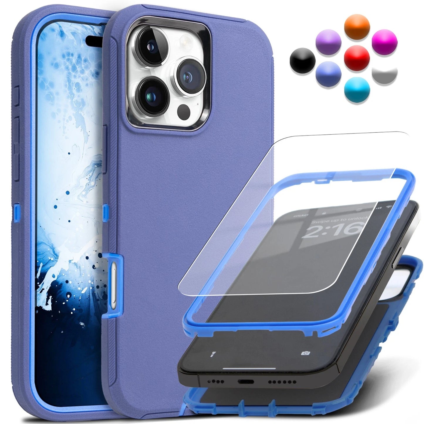 Shockproof Heavy Duty Case For iPhone 17 Air 16 15 14 Plus 13 12 11 Pro Max Cove