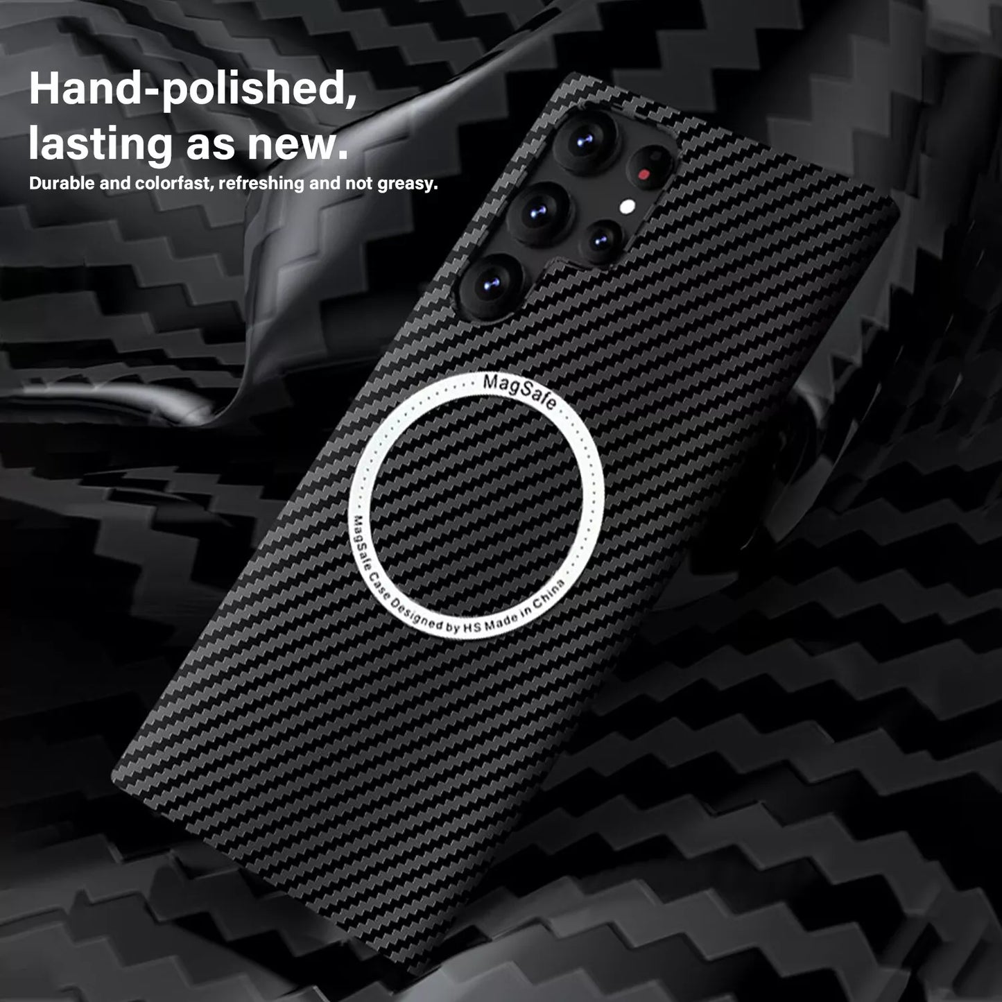 For Samsung Galaxy S25 Ultra S24 S23S22 MagSafe Case Magnetic Carbon Fiber Cover