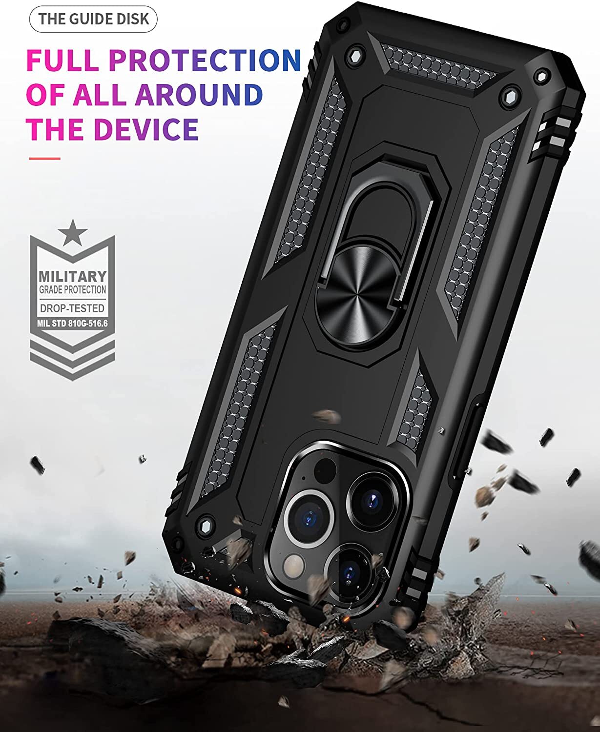For iPhone 17 Pro Max Case 17 Pro 16 15 14 13 12 11 Phone Cover + Tempered Glass