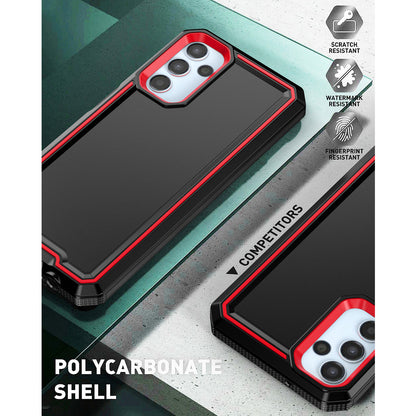 For Samsung Galaxy A16 A14 A15 A54 5G Phone Case PC+TPU Cover +Tempered Glass