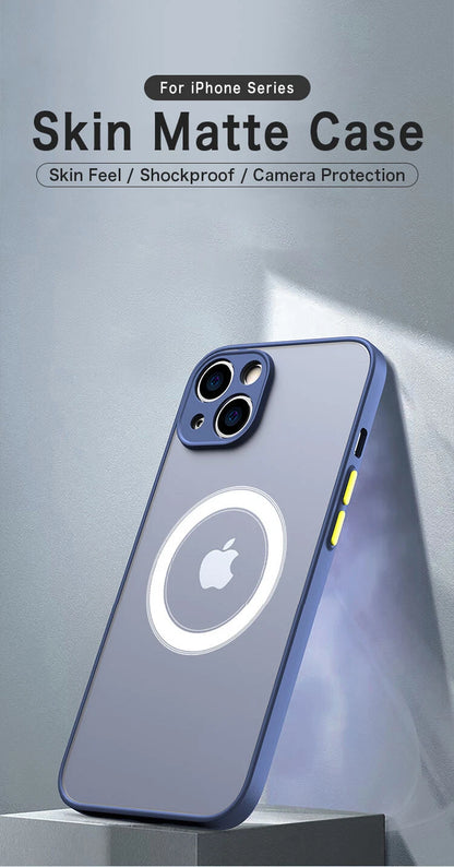 For iPhone 17 16 15 14 13 12 11 Pro Max Case Mag Safe Magnetic Camera Lens Cover