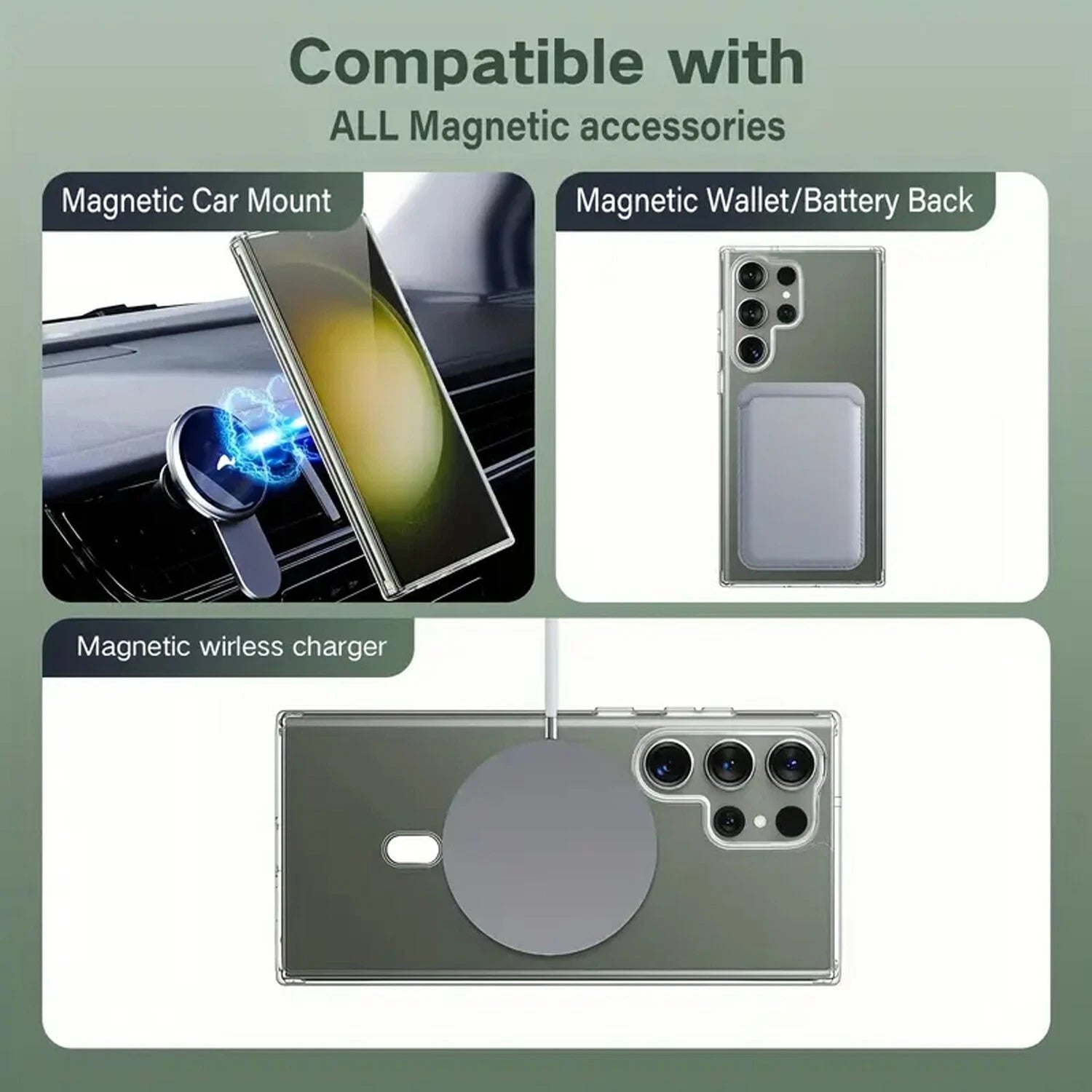 For Samsung Galaxy S25 Ultra S24 S23 S22 Fe Case Shockproof Cover W Screen Glass