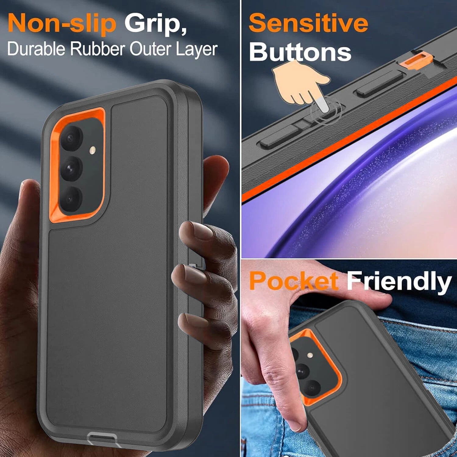 For Samsung Galaxy A17 5G Case A16 5G Phone Cover A15 A14 A03S A32 +Screen Glass