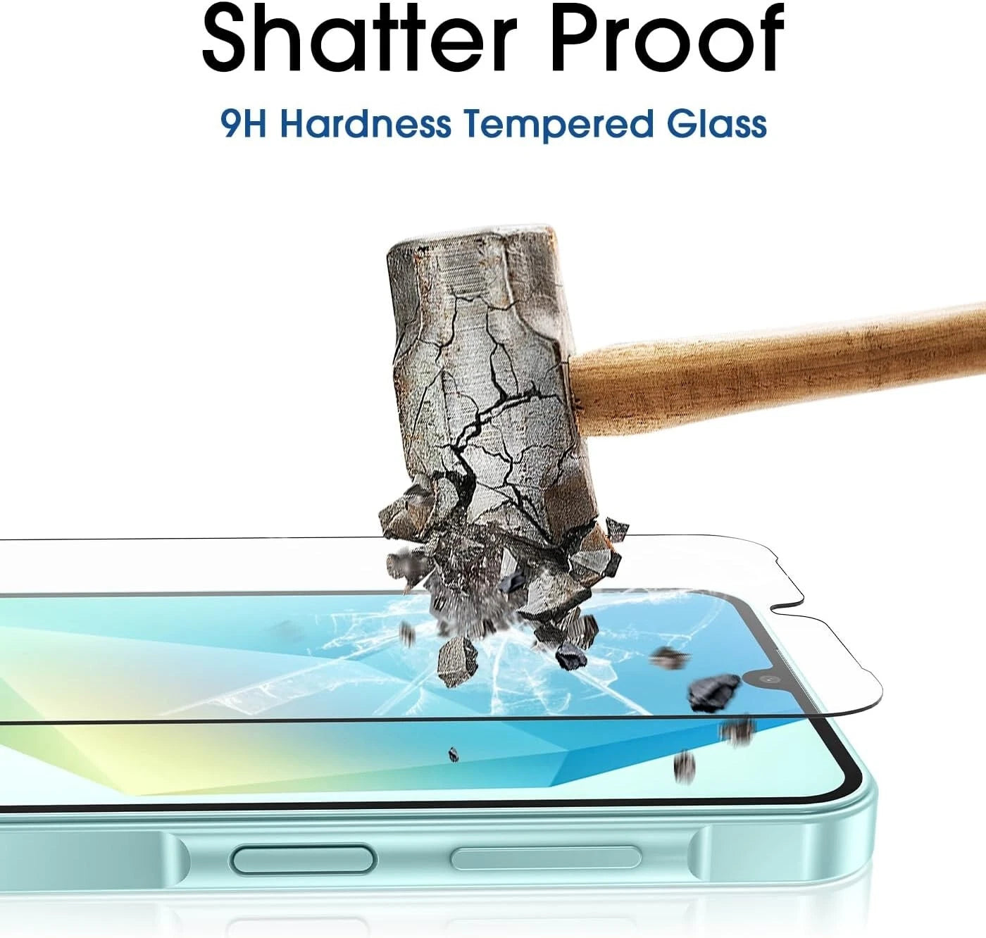 For Samsung Galaxy A16 5G Soft Silicone Case Phone Cover + Tempered Glass