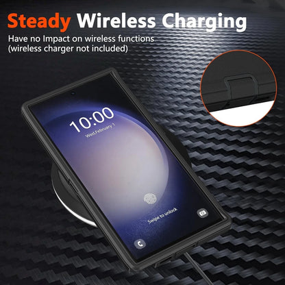 For Samsung Galaxy S25 Ultra Case S24 S23 Plus S22 S21 S20 FE Phone Cover +Glass