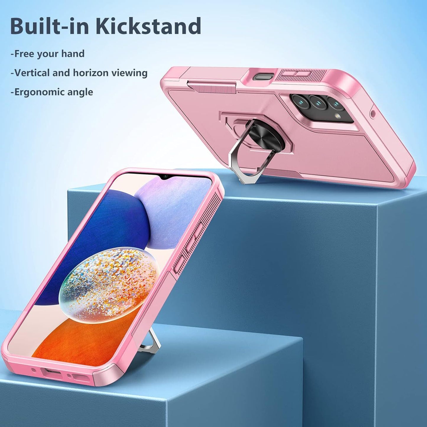 For Samsung Galaxy A16 5G A15 A14 A54 A35 A03S Case Phone Cover Shockproof+Glass