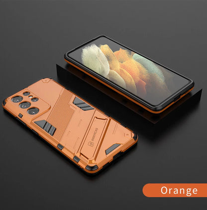 Shockproof Rubber Stand Hybrid Case Cover for Samsung S23 FE S25/S22+/S24 Ultra