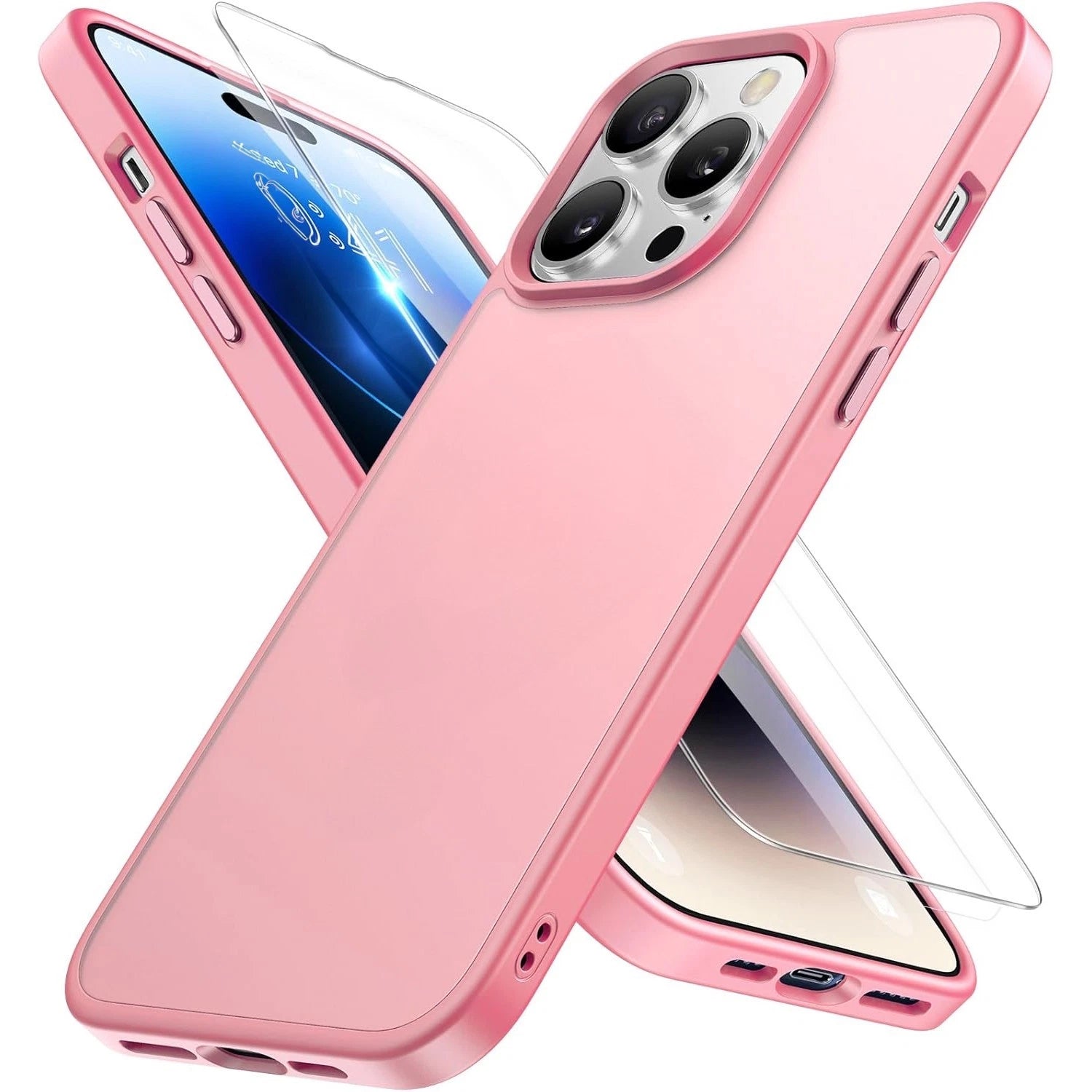 For iPhone 17 Pro Max Case 17 Pro 16 15 14 13 12 11 Phone Cover + Tempered Glass