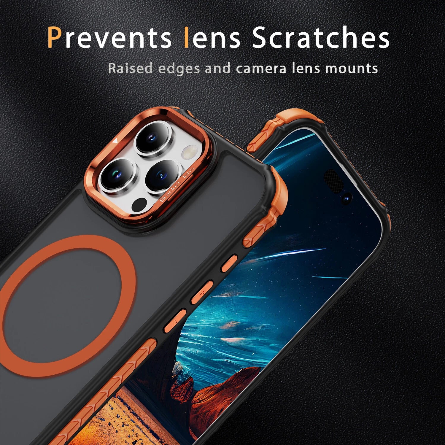 Shockproof Camera Stand Mag Safe Case For iPhone 17 16 15 14 Plus 13 12 Pro Max