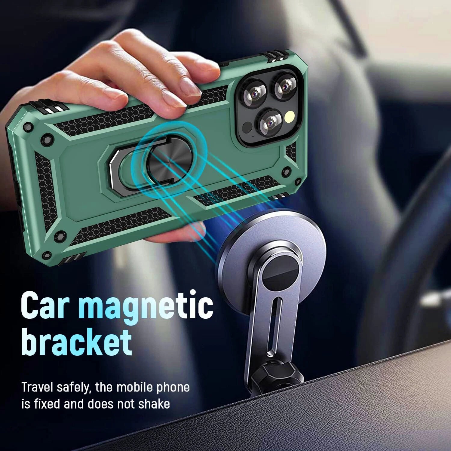 For iPhone 12 Case /12 Pro Max/Mini/ Phone Cover Shockproof Stand + Glass Screen