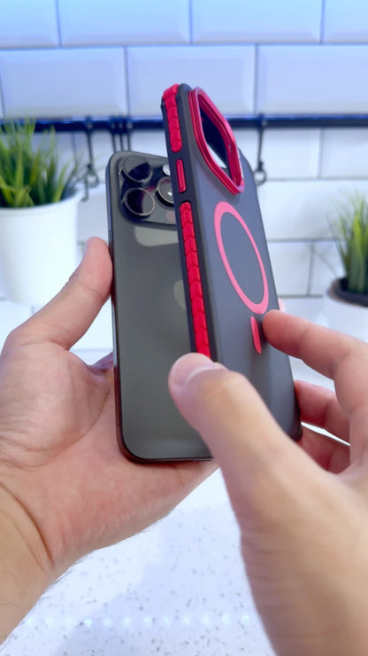 Shockproof Camera Stand Mag Safe Case For iPhone 17 16 15 14 Plus 13 12 Pro Max - Video 1 of 1