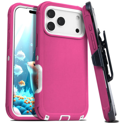 For iPhone 17 Air 16 15 14 Plus Pro Max Case Shockproof Rugged Heavy Duty Clip