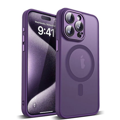 Shockproof iPhone Case with Sliding Lens Cover for iPhone 16 15 14 Pro Max - Includes 2 Screen Protectors