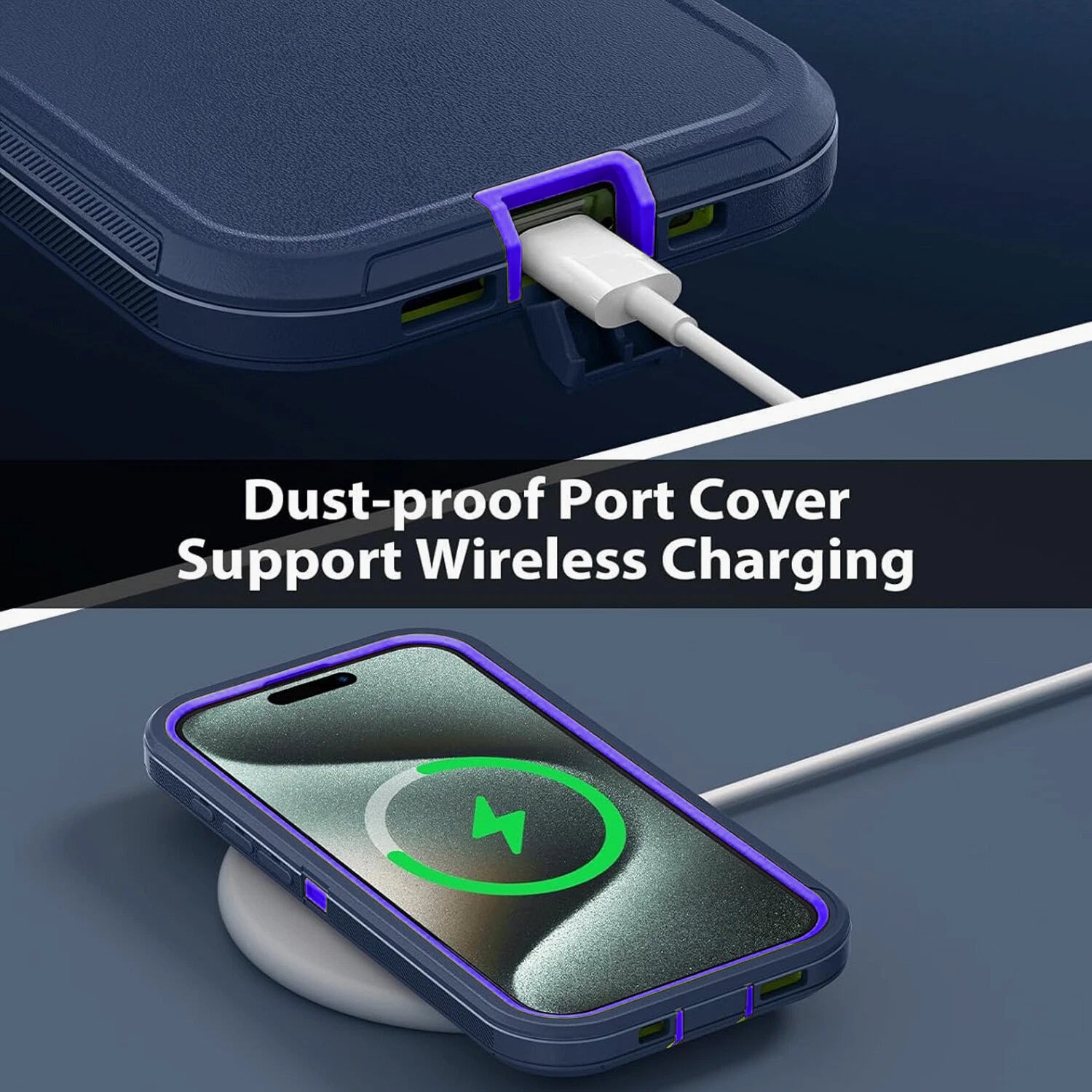 For iPhone 11 Case/11 Pro Max Phone Cover Shockproof Heavy Duty+Screen Protector