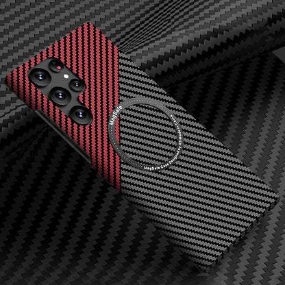 For Samsung Galaxy S25 Ultra S24 S23S22 MagSafe Case Magnetic Carbon Fiber Cover