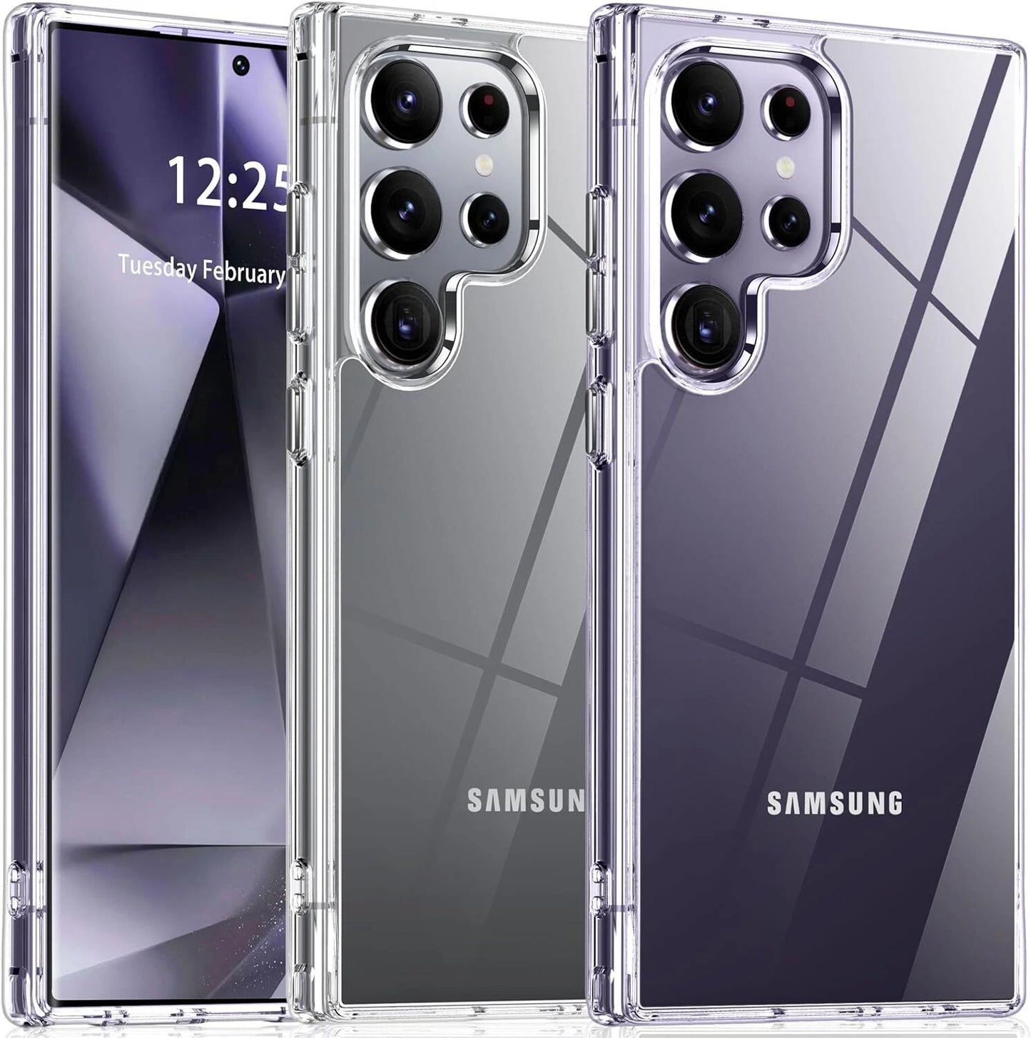 For Samsung Galaxy S25 Ultra S24 S23 S22 S21 S20 Plus Fe Case Phone Cover +Glass