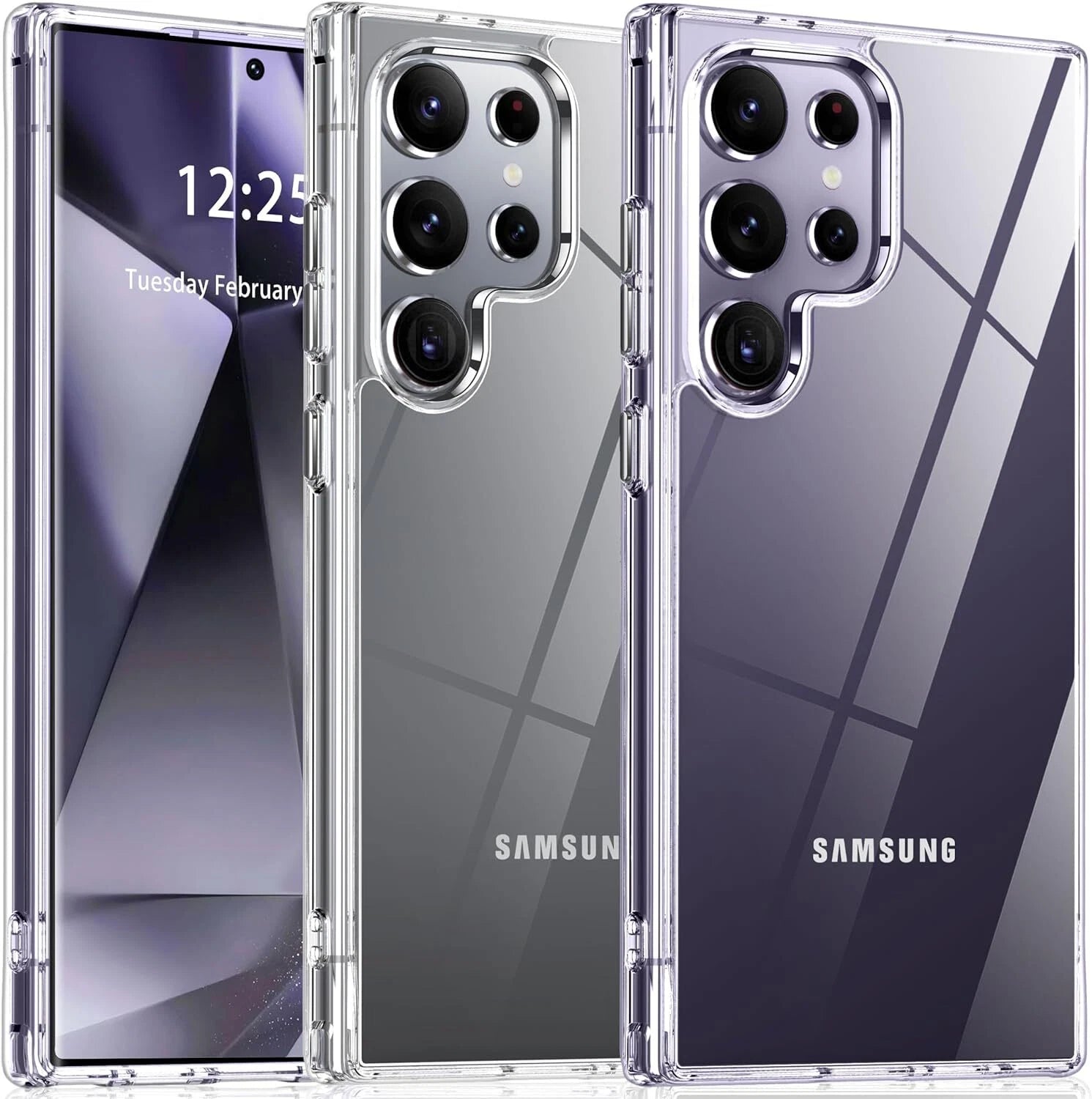 For Samsung Galaxy S25 Ultra S24 S23 S22 S21 S20 Plus Fe Case Phone Cover +Glass