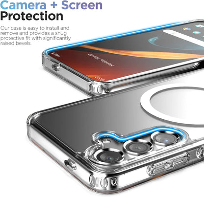 For Samsung Galaxy S25 S24 S23 S22 S21 Ultra Mag Safe Magnetic Clear Case Cover
