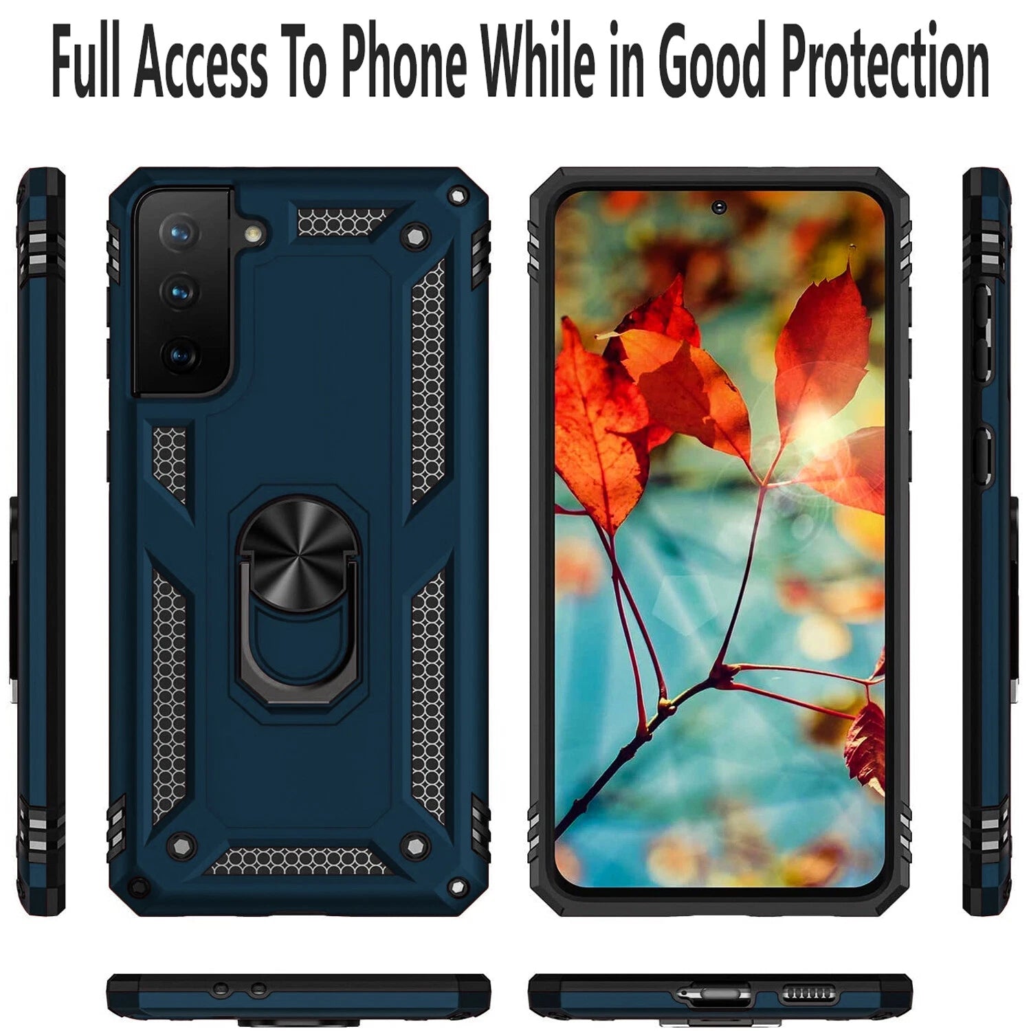 For Samsung Galaxy S21 Case /S21 Ultra/FE Phone Cover + Tempered Glass Screen