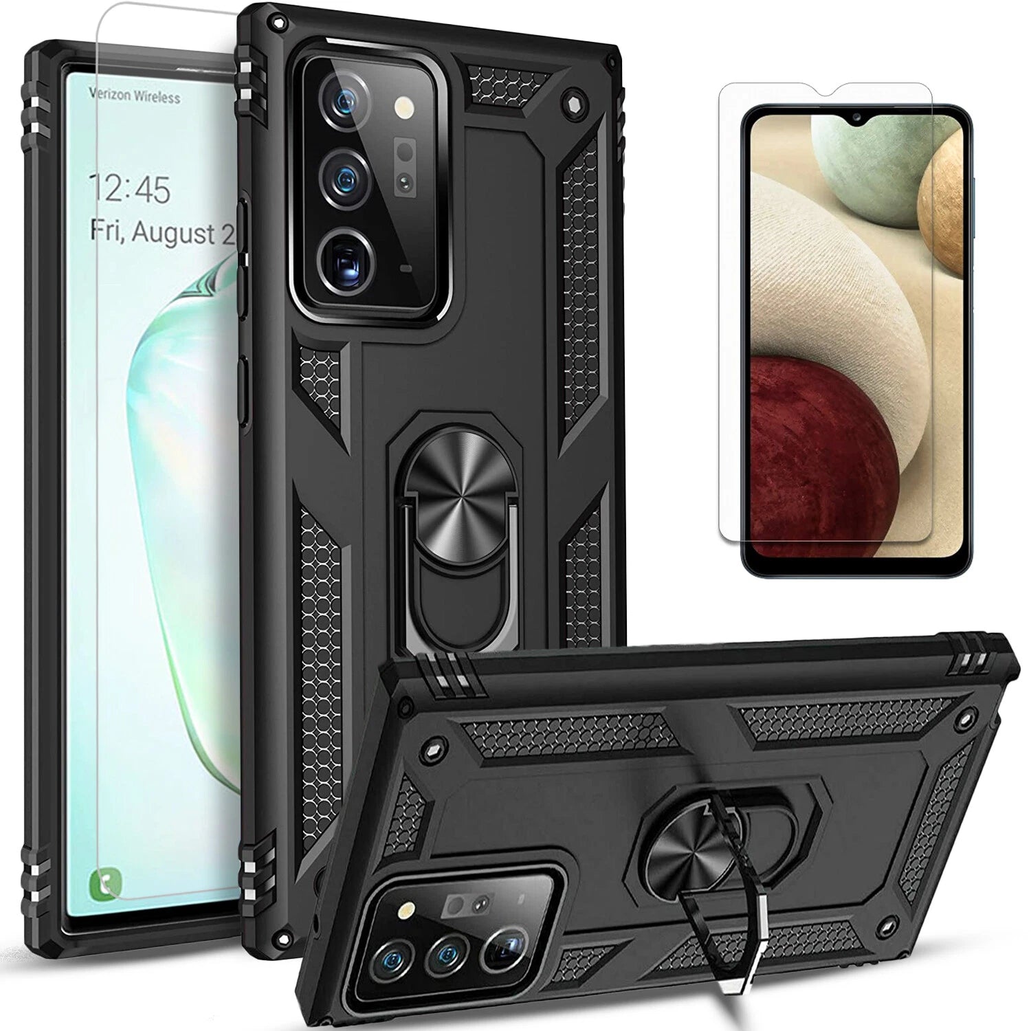 For Samsung Galaxy Note 20 Ultra Case /Note 10 Plus Phone Cover + Tempered Glass