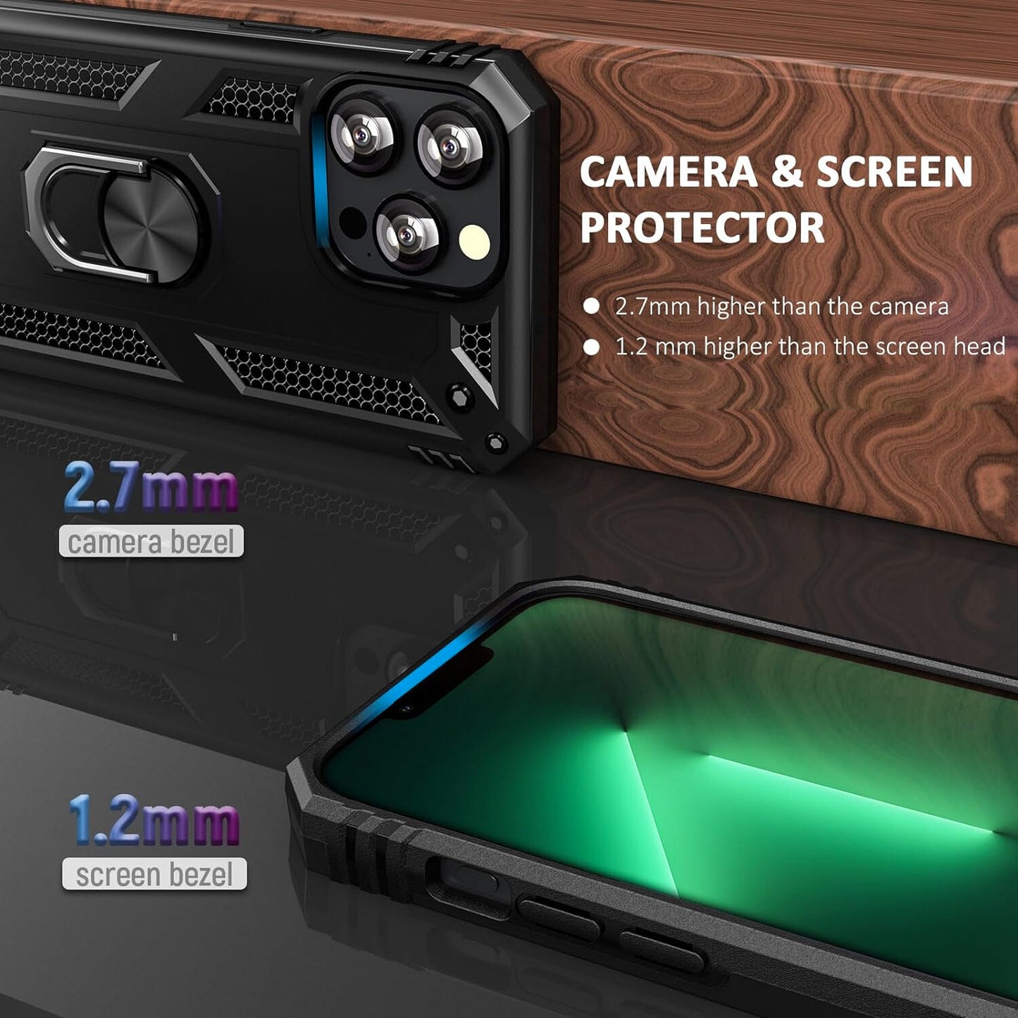 For iPhone 17 Pro Max Case 17 Pro 16 15 14 13 12 11 Phone Cover + Tempered Glass