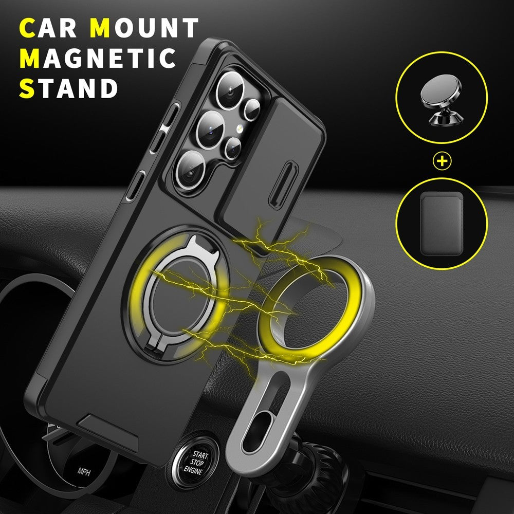 For Samsung Galaxy S25 Ultra Edge S22 S23 FE S24 Plus Magnetic Ring Phone Case
