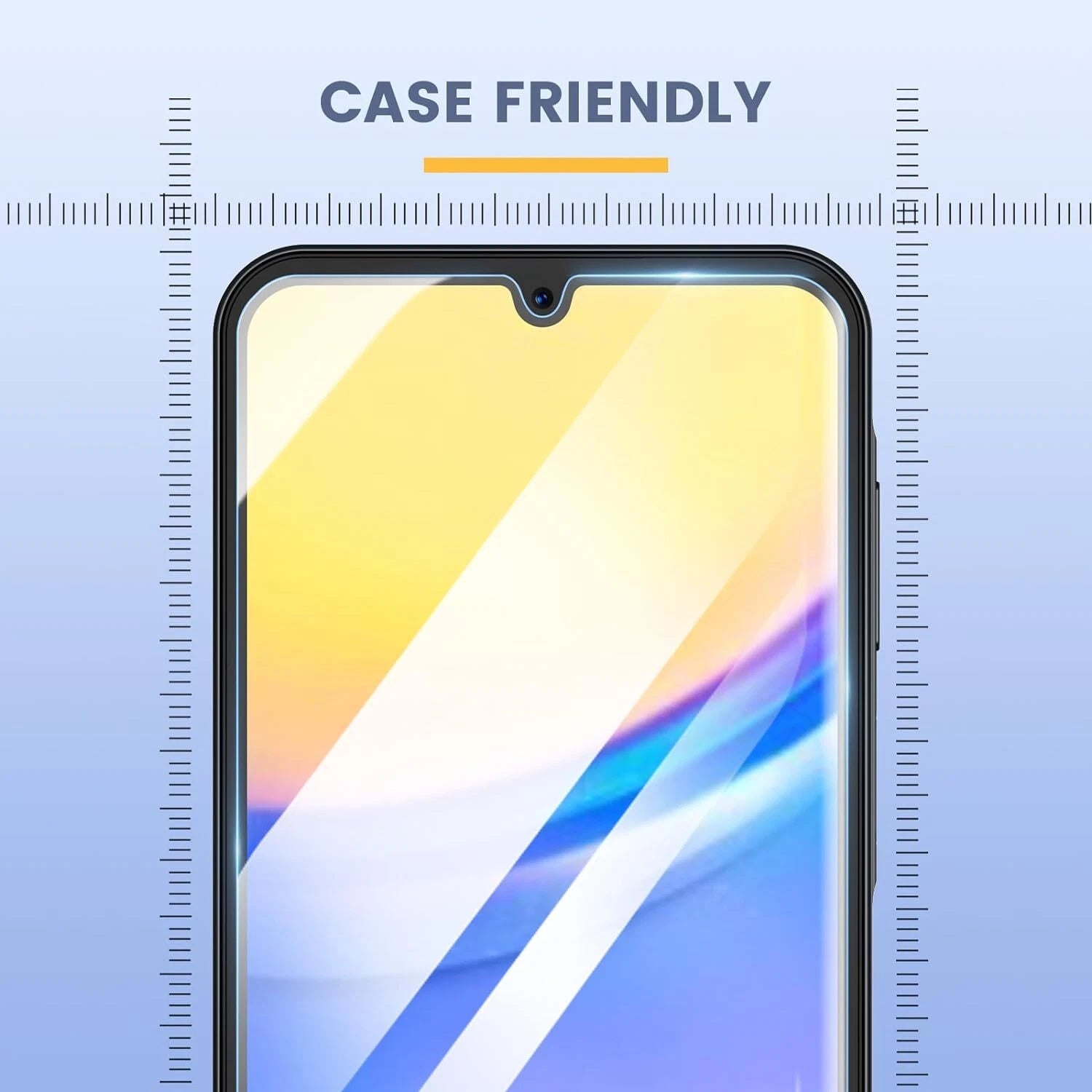 For Samsung Galaxy A16 5G A14 A54 A03S A35 Case Phone Cover + Tempered Glass