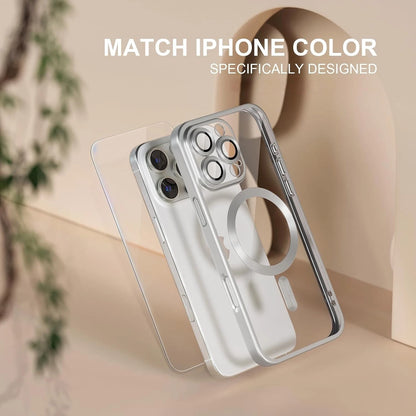 For iPhone 16 Pro Max Case 15 14 13 Phone Cover Shockproof Rugged+Tempered Glass