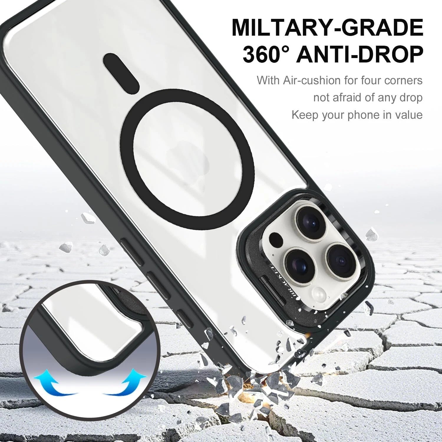 Shockproof Mag Safe Case For iPhone 16 17 Pro Max 15 14 13 12 Camera Lens Cover