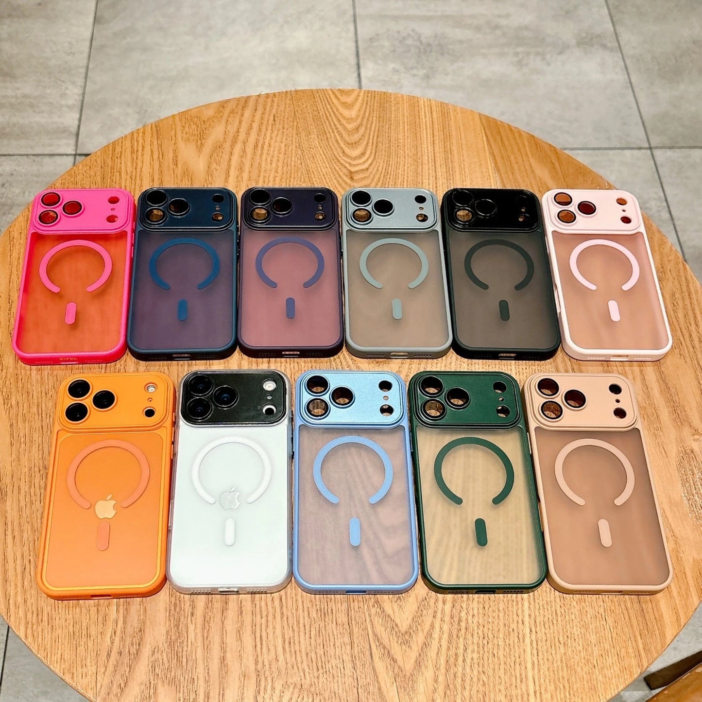 Shockproof Frosted Mag Safe Case For iPhone 17 Pro Max 16 15 14 13 w/ Lens Cover
